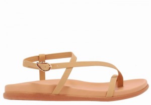 Ancient Greek Sandals Aimilia Ženske Back-Strap Sandals Bež | ZWT449GN