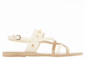 Ancient Greek Sandals Alethea Bee Ženske Back-Strap Sandals Bijele | YUT642XJ