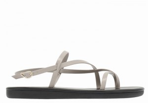 Ancient Greek Sandals Alethea Ženske Back-Strap Sandals Sive Smeđe | BTH2912MI