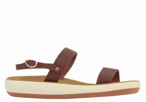 Ancient Greek Sandals Clio Comfort Ženske Casual Sandals Kafe | LPG5919EM