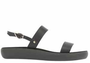 Ancient Greek Sandals Clio Comfort Ženske Casual Sandals Crne | XJO4155NI