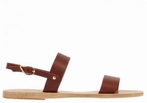 Ancient Greek Sandals Clio Ženske Back-Strap Sandals Kafe | PGB192HD