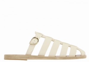 Ancient Greek Sandals Cosmia Ženske Ribarske Sandale Bijele | CJB9366RW