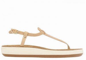 Ancient Greek Sandals Lito Comfort Ženske Back-Strap Sandals Bež | EJJ8314RA