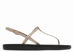 Ancient Greek Sandals Lito Flip Flop Ženske Back-Strap Sandals Sive Smeđe | VIM3255HA