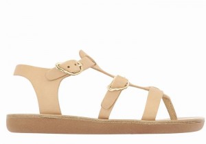 Ancient Greek Sandals Little Grace Kelly Soft Dječje Ravne Sandale Bež | ZDP5869DK