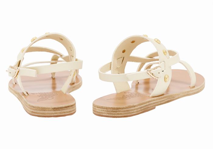 Ancient Greek Sandals Alethea Bee Ženske Back-Strap Sandals Bijele | YUT642XJ