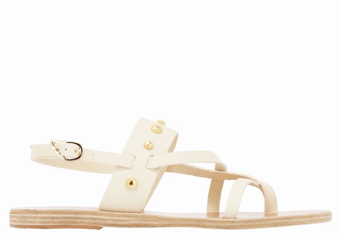 Ancient Greek Sandals Alethea Bee Ženske Back-Strap Sandals Bijele | YUT642XJ