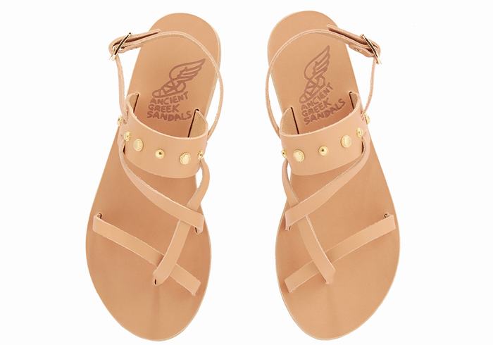 Ancient Greek Sandals Alethea Bee Ženske Back-Strap Sandals Bež | VGC4116YV