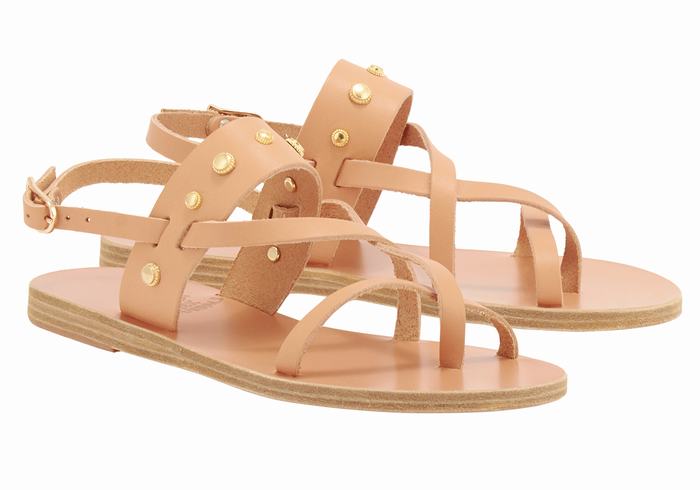 Ancient Greek Sandals Alethea Bee Ženske Back-Strap Sandals Bež | VGC4116YV