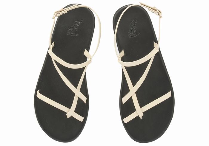 Ancient Greek Sandals Alethea Ženske Back-Strap Sandals Bijele | XQP984WC