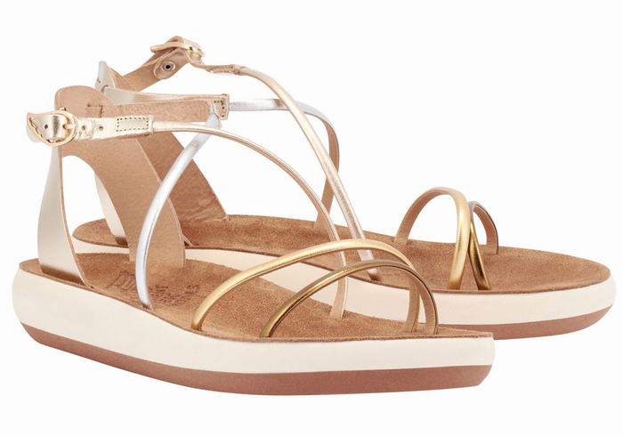 Ancient Greek Sandals Anastasia Comfort Ženske Sandale S Remenom Bijele | GYH4522RC