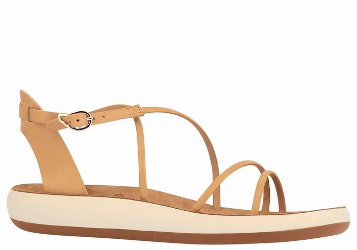 Ancient Greek Sandals Anastasia Comfort Ženske Sandale S Remenom Bež | FLG37100EX