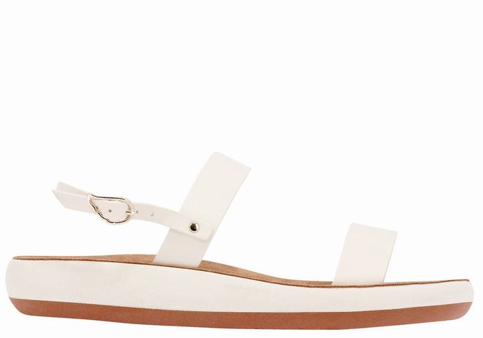 Ancient Greek Sandals Clio Comfort Ženske Casual Sandals Bijele | NSP1429WI