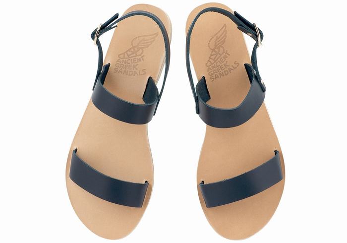 Ancient Greek Sandals Clio Ženske Back-Strap Sandals Tamno Plave | BWG9847UH