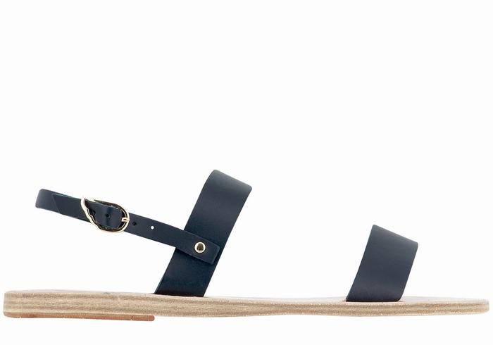 Ancient Greek Sandals Clio Ženske Back-Strap Sandals Tamno Plave | BWG9847UH