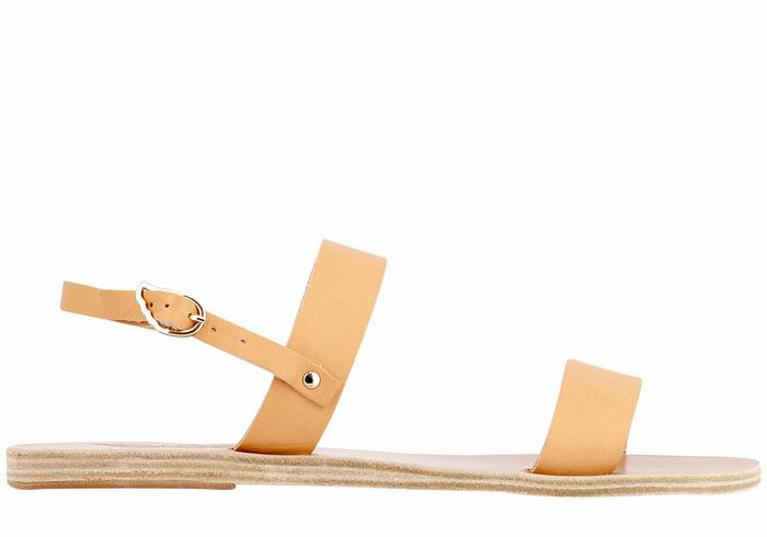 Ancient Greek Sandals Clio Ženske Back-Strap Sandals Bež | SES5845JN