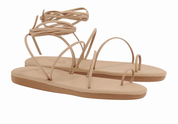 Ancient Greek Sandals Du Ženske Toe-Post Sandals Bež | ZUI349JL