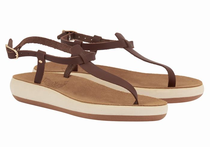 Ancient Greek Sandals Lito Comfort Ženske Back-Strap Sandals Kafe | EFJ7819YN