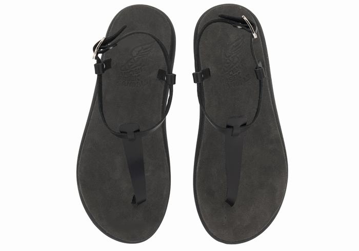 Ancient Greek Sandals Lito Comfort Ženske Back-Strap Sandals Crne | MTL8060UK