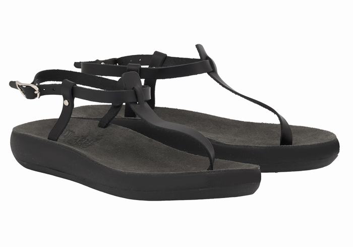 Ancient Greek Sandals Lito Comfort Ženske Back-Strap Sandals Crne | MTL8060UK