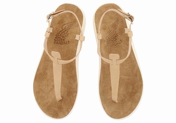 Ancient Greek Sandals Lito Comfort Ženske Back-Strap Sandals Bež | EJJ8314RA