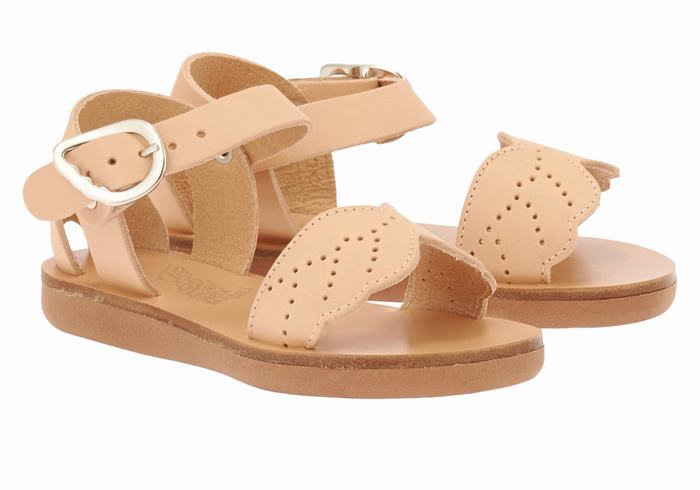 Ancient Greek Sandals Little Andromeda Soft Dječje Casual Sandals Bež | QCV257QO