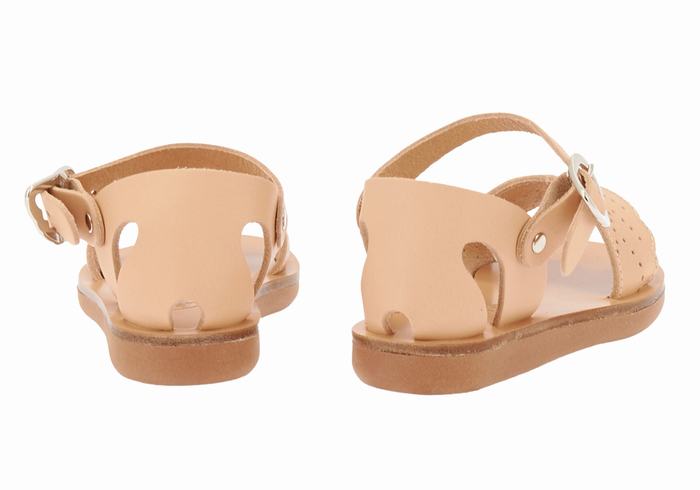 Ancient Greek Sandals Little Andromeda Soft Dječje Casual Sandals Bež | QCV257QO