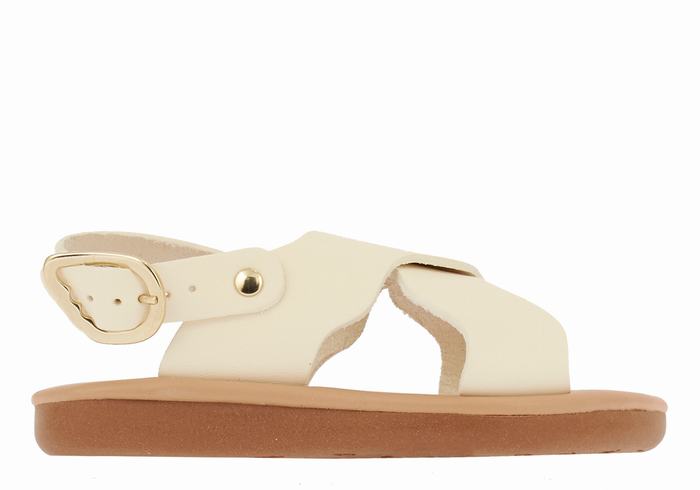 Ancient Greek Sandals Little Atokos Soft Dječje Casual Sandals Bijele | ZYX9880LN