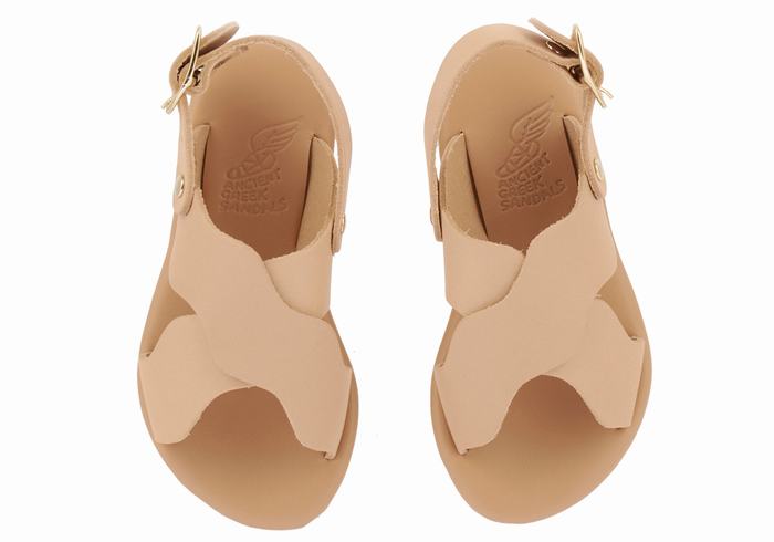 Ancient Greek Sandals Little Atokos Soft Dječje Casual Sandals Bež | BHN1249RQ