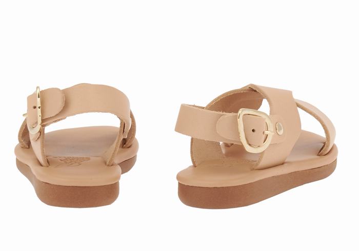 Ancient Greek Sandals Little Atokos Soft Dječje Casual Sandals Bež | BHN1249RQ