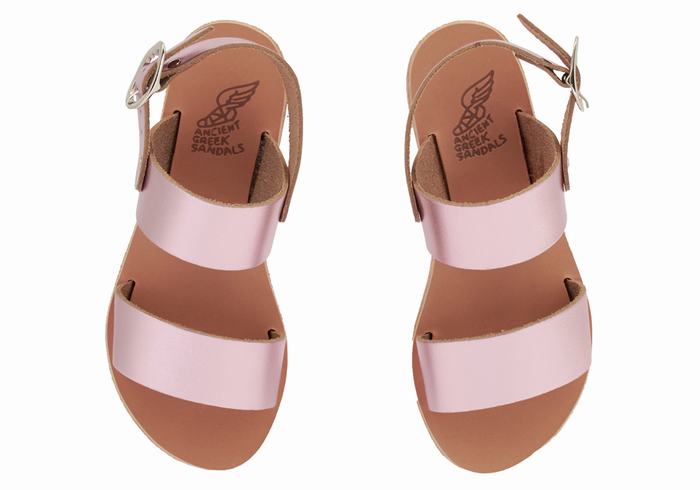 Ancient Greek Sandals Little Clio Soft Dječje Casual Sandals Roze | YGL1285HX