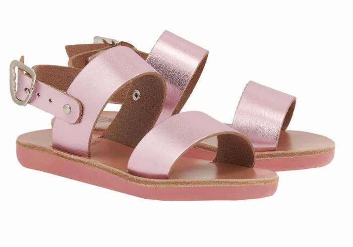 Ancient Greek Sandals Little Clio Soft Dječje Casual Sandals Roze | YGL1285HX