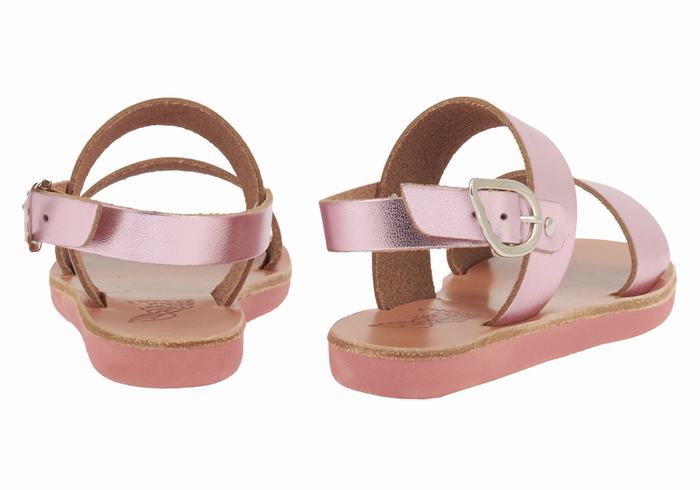 Ancient Greek Sandals Little Clio Soft Dječje Casual Sandals Roze | YGL1285HX