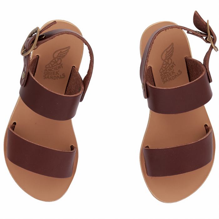 Ancient Greek Sandals Little Clio Soft Dječje Casual Sandals Kafe | PVG10024MX