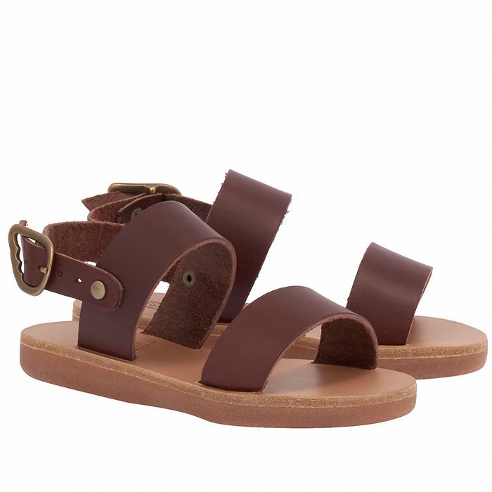 Ancient Greek Sandals Little Clio Soft Dječje Casual Sandals Kafe | PVG10024MX