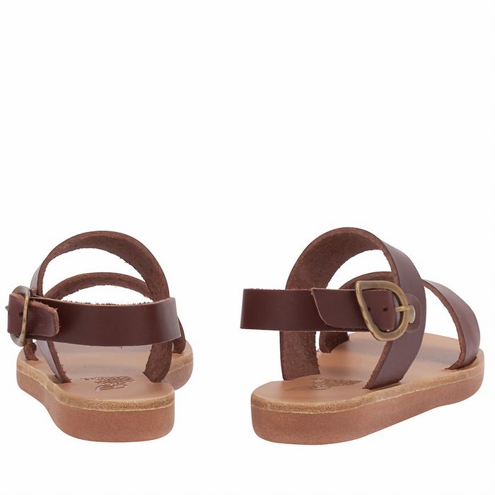 Ancient Greek Sandals Little Clio Soft Dječje Casual Sandals Kafe | PVG10024MX