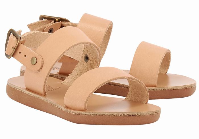 Ancient Greek Sandals Little Clio Soft Dječje Casual Sandals Bež | AAD4032OX