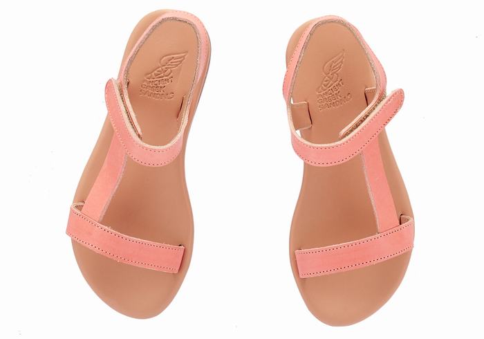 Ancient Greek Sandals Little Iasonas Soft Dječje Casual Sandals Roze | DSF3329AI