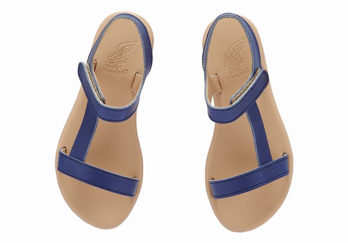 Ancient Greek Sandals Little Iasonas Soft Dječje Casual Sandals Tamno Plave | QFK1643RE