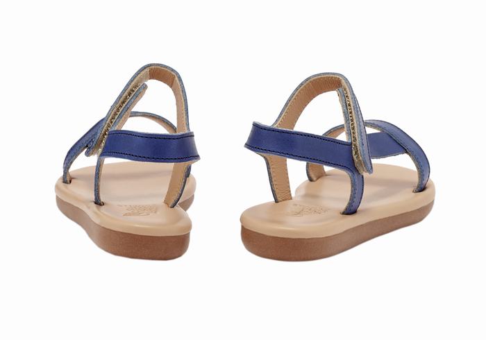 Ancient Greek Sandals Little Iasonas Soft Dječje Casual Sandals Tamno Plave | QFK1643RE