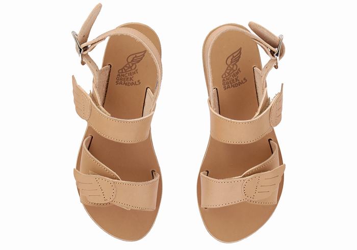 Ancient Greek Sandals Little Iliada Soft Dječje Casual Sandals Bež | IOI7385FD