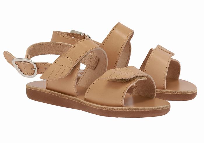 Ancient Greek Sandals Little Iliada Soft Dječje Casual Sandals Bež | IOI7385FD