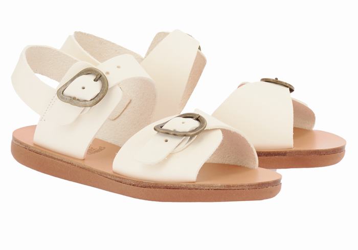 Ancient Greek Sandals Little Irini Soft Dječje Casual Sandals Bijele | QOJ5188LP