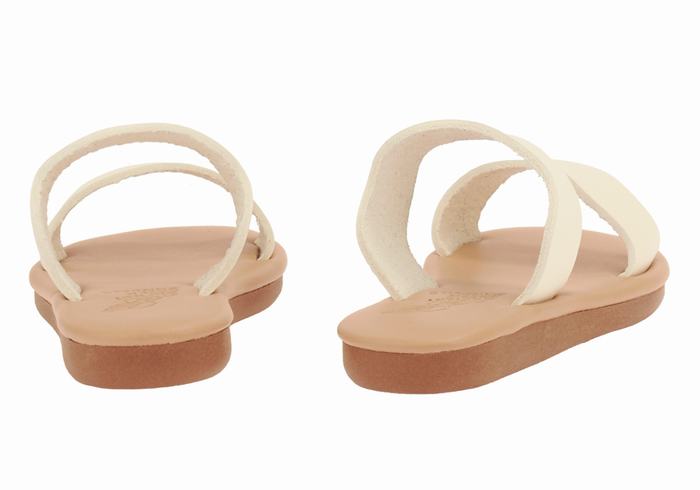 Ancient Greek Sandals Little Kastos Soft Dječje Slide Sandale Bijele | WKA365AX