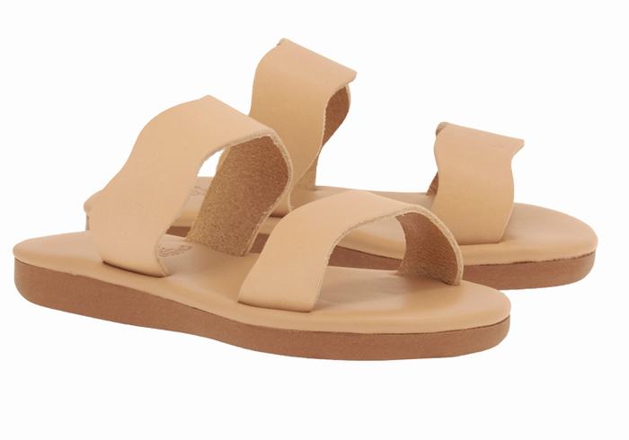 Ancient Greek Sandals Little Kastos Soft Dječje Slide Sandale Bež | ARD5511VV