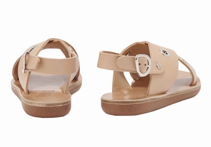 Ancient Greek Sandals Little Maria Eyelets Soft Dječje Casual Sandals Bež | PNR4455HQ