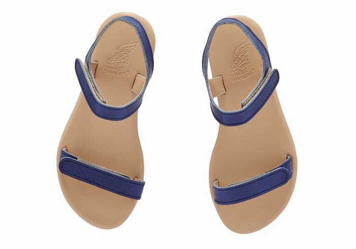 Ancient Greek Sandals Little Poros Soft Dječje Casual Sandals Tamno Plave | NML596VL