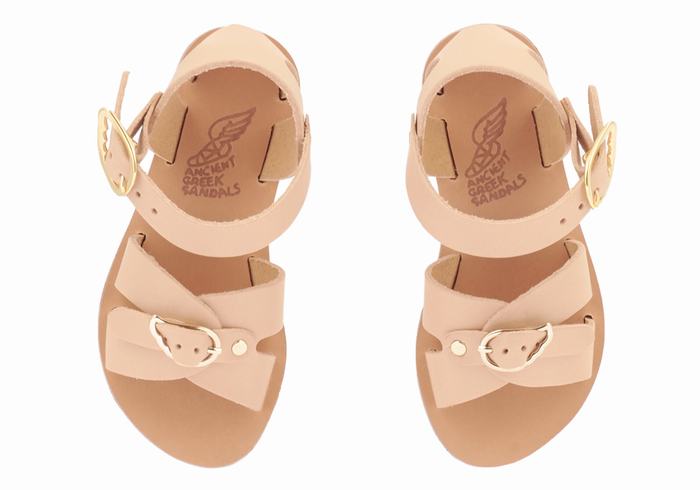 Ancient Greek Sandals Little Vasso Soft Dječje Casual Sandals Bež | GYF8380YL