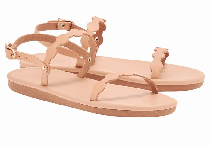 Ancient Greek Sandals Orion Ženske Back-Strap Sandals Bež | MUW7855TK